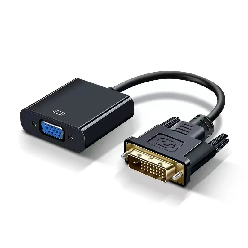 DVI To VGA Cable 24+1 Converter For Computer Connection, Monitor Adapter Cable To Projector DVI To VGA Connector