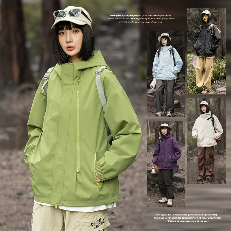 

2025 New Outdoor Men's Jaet Casual Sportswear Faionable Korean Sle Youthful Energy Windbreaker for Couples