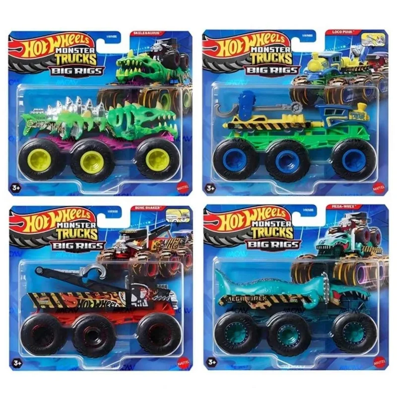 

Hot Wheels 1/64 Monster Trucks Big Rigs Series Mega-Wrex Tiger-Shark Коллекционные игрушки-автомобили, литые под давлением игрушки, подарки для детей