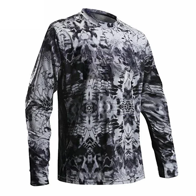 

Long Sleeve Fishing Shirts UV Protection Clothing Men Fishing Hooded Coat Sun Protectio Breathable Jacket Fishing Shirts