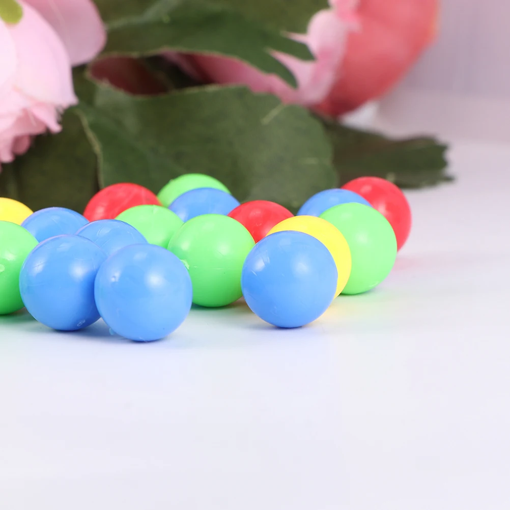 

4 Bags Replacement Marbles For Hippo Game Educational Board Game Beads Colorful Plastic Round Balls Motor Skill Development