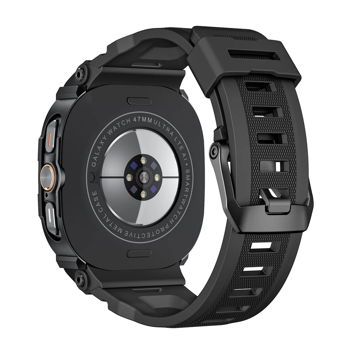 Luxuriöses Metallgehäuse+Armband für Samsung Galaxy Watch Ultra 2025 47mm Silikon Sport-Armband Correa Mod-Kit für Galaxy Watch 7Ultra2 – Detail 11