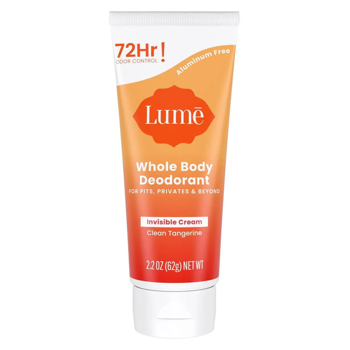 

Whole Body Women's Deodorant - Invisible Cream Tube - Aluminum Free - Clean Tangerine Scent - 2.2oz
