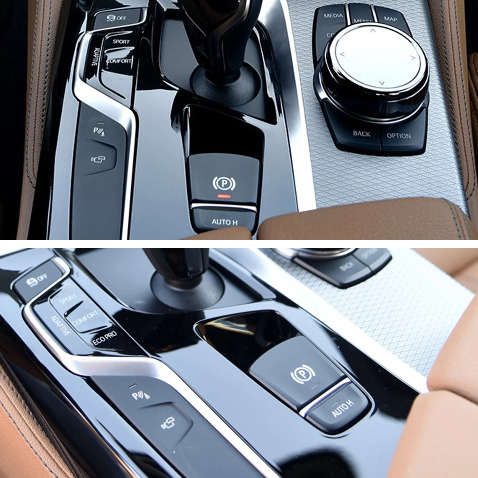 Auto Handbremse Feststellbremse P-Taste Schalterabdeckung für BMW 5 7 F01 F02 F07 F10 F11 F18 F30 520 523 730 2009–2017 61312822518 – Detail 3