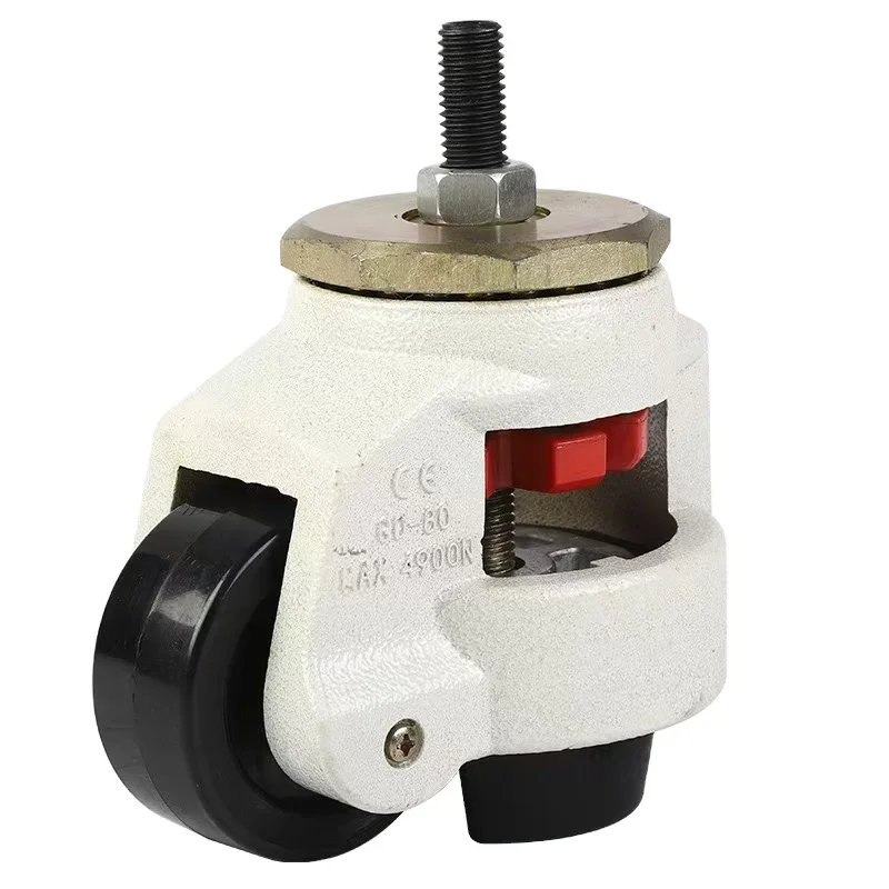 Hot Sale Heavy Duty Pedal GD-80S Leveling Caster Screw Adjustable Nylon Rotary Wheel Industrial Heavy Equipment Use