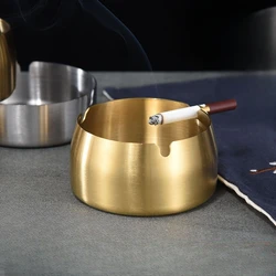 Stainless Steel Ashtray Creative Event Opening Gift Ashtray Bar Hotel Metal Ashtray Commercial Color Outdoor Pocket Ashtray