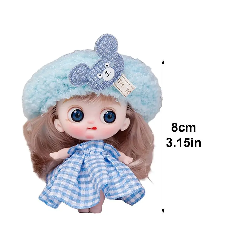 1/12 Skala BJD Puppen Kugelgelenk 10 cm Ob11 Puppen Kleidung Outfit Kleine Tier Figur Spielzeug Mini Puppen Spielzeug für Mädchen
