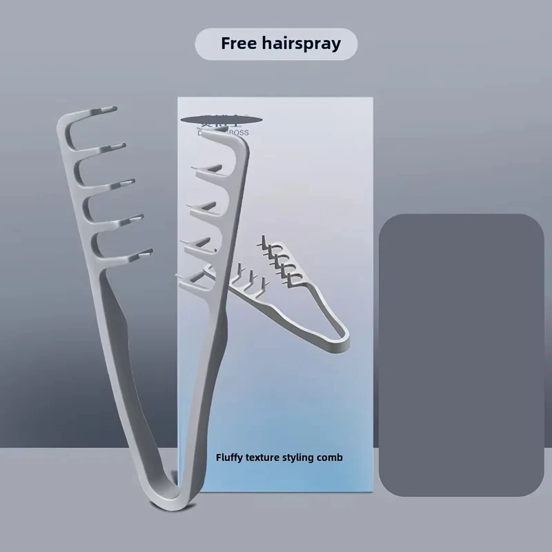 

Volumizing Wide-Tooth Hair Styling Comb for Men, ABS Plastic with Textured Grip, Ideal for All Hair Types, Perfect for Home Use