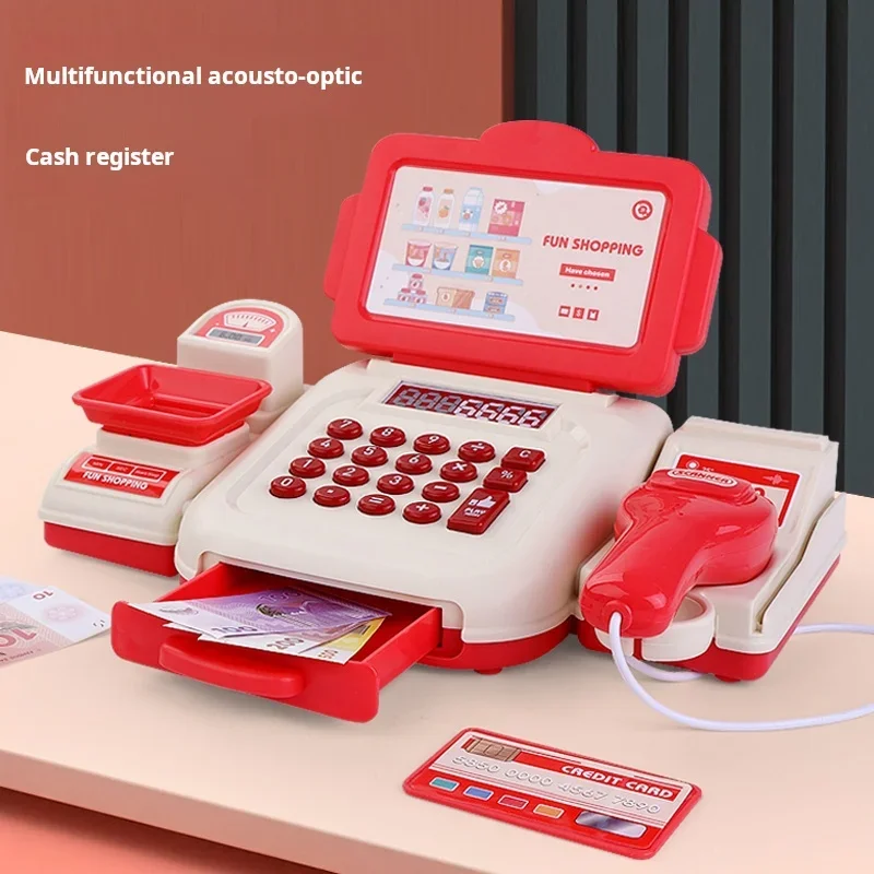 Supermarket Cash Register Simulation Multi-Function Cash Register Children Play Every Family Toys Educational Toys