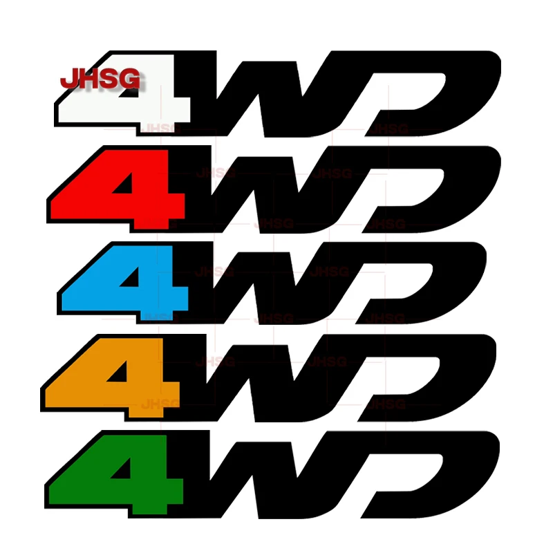 

4WD Exquisite Vinyl Car Sticker, Suitable for Outdoor Decorative Waterproof Stickers on Car Window Glass