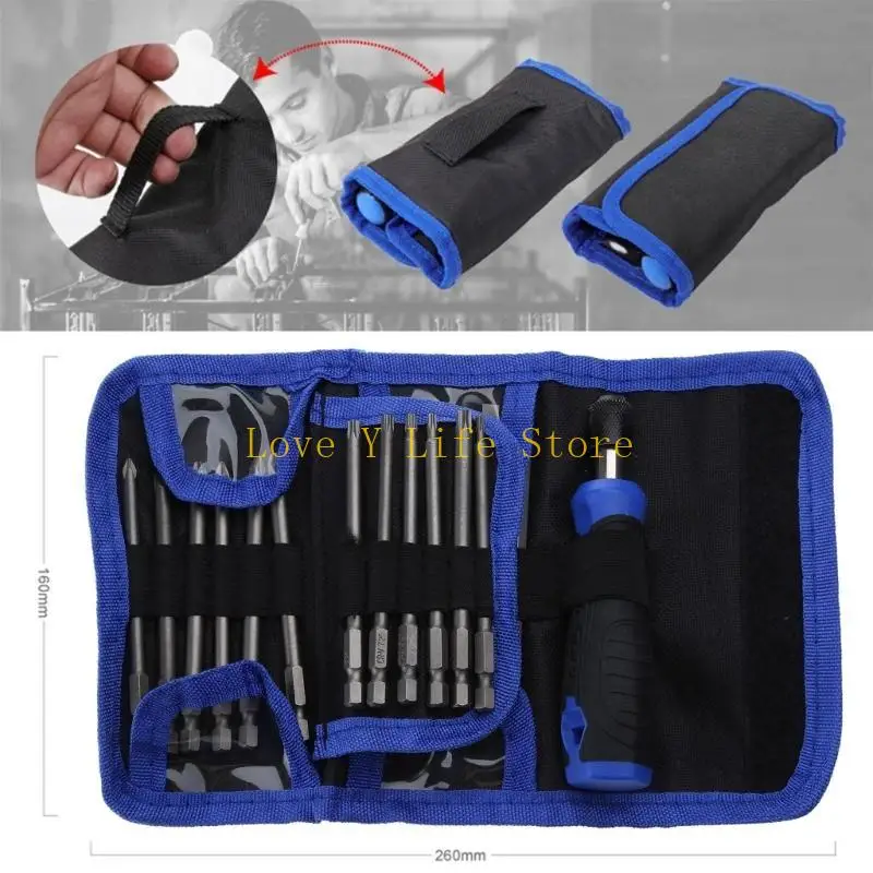 L74C Pratico Bit sicurezza a lungo set con pezzi cacciavite per cacciavite