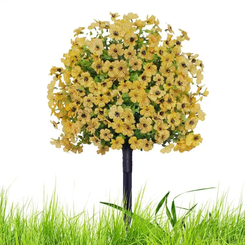 

Artificial Violet Ball Topiary Trees Weatherproof Fake Evergreen Tree Reusable Home Decoration Colorful Fake Shrubs For