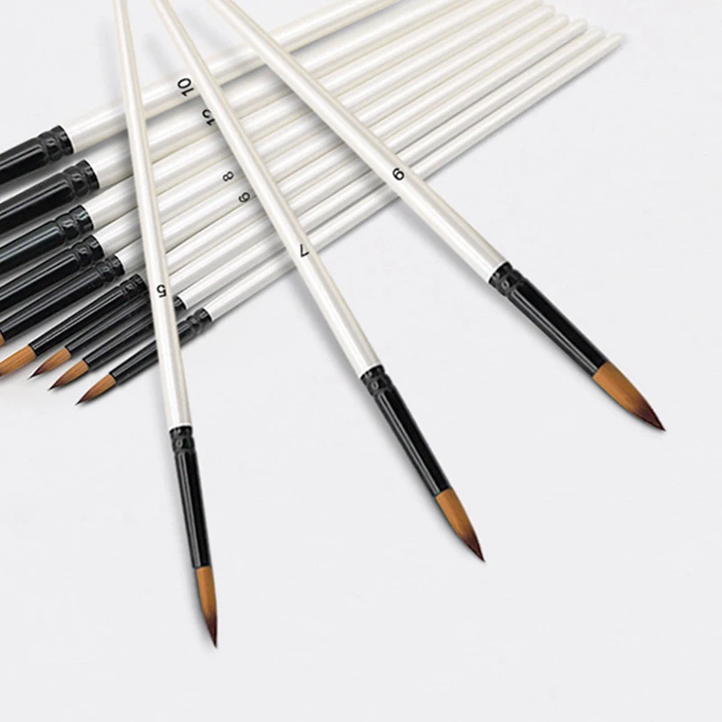 12 шт./набор, Детские кисти для рисования