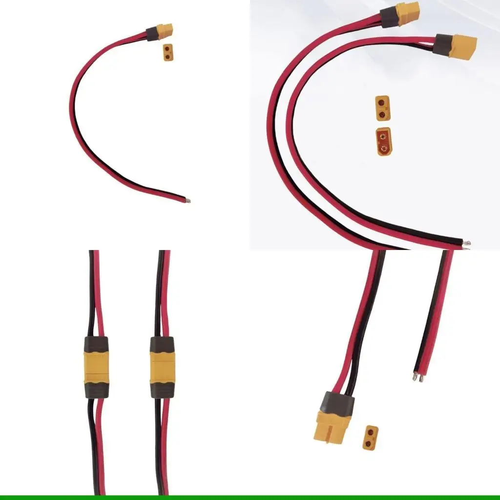 U55C XT60 XT60H Cable Connectors Male Female Plugs Cable Optional 20A for Remote Control Car and Trucks