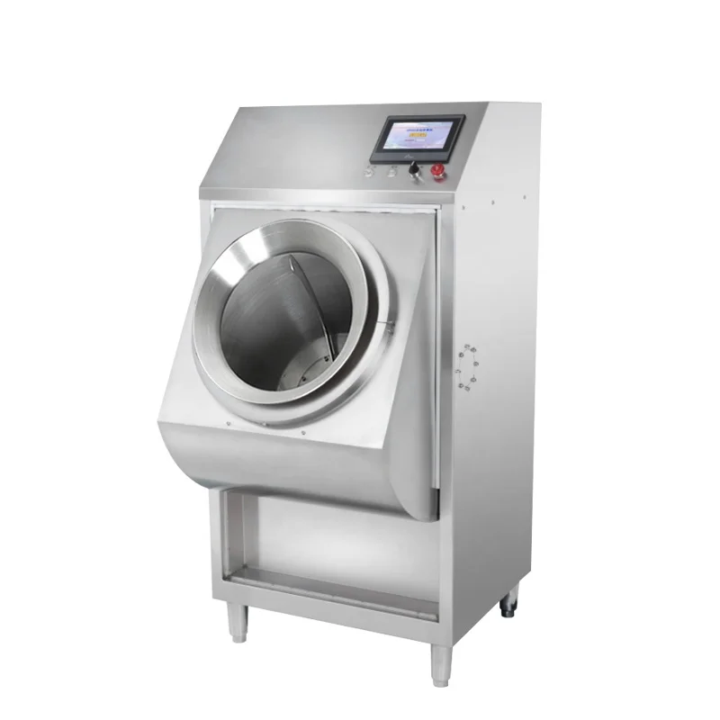 G50AAC Fully Automatic High‑Power Drum Fryer Intelligent Commercial Wok Cooking Frying Robot Equipment