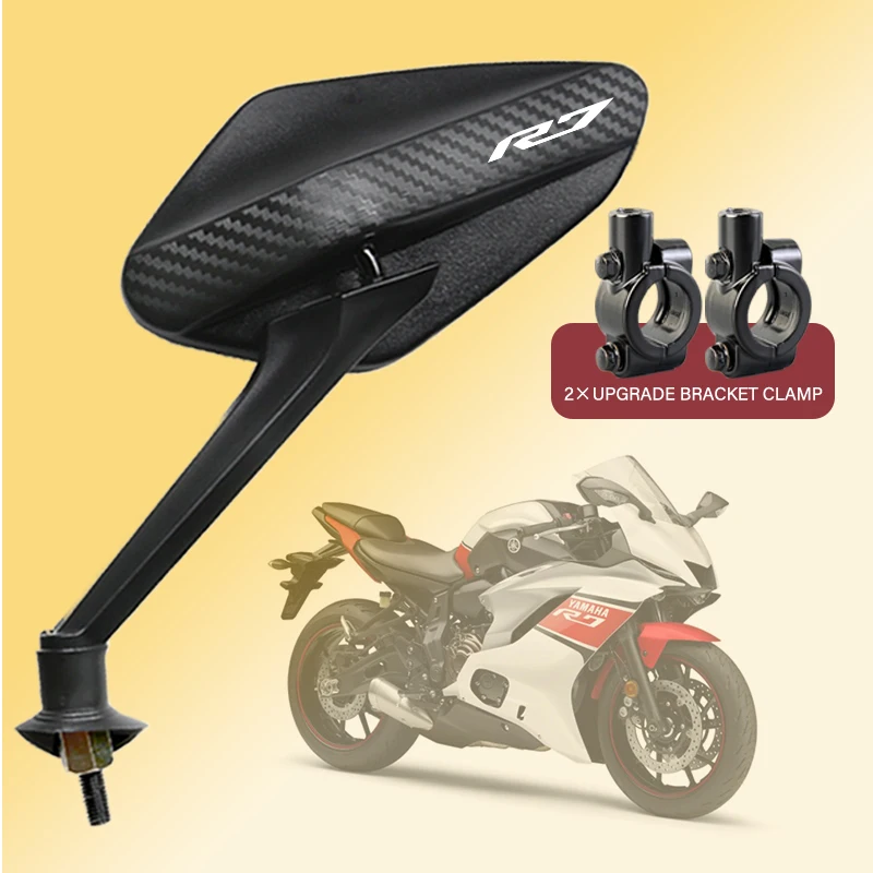 

2Pcs/Pair Anti-Glare Motorcycle Rearview Convex Mirrors Rotatable 8mm For YAMAHA R7 R15 R125 YZFR6 YZFR7 R7 YZF YZFR7 R6 R3 R1