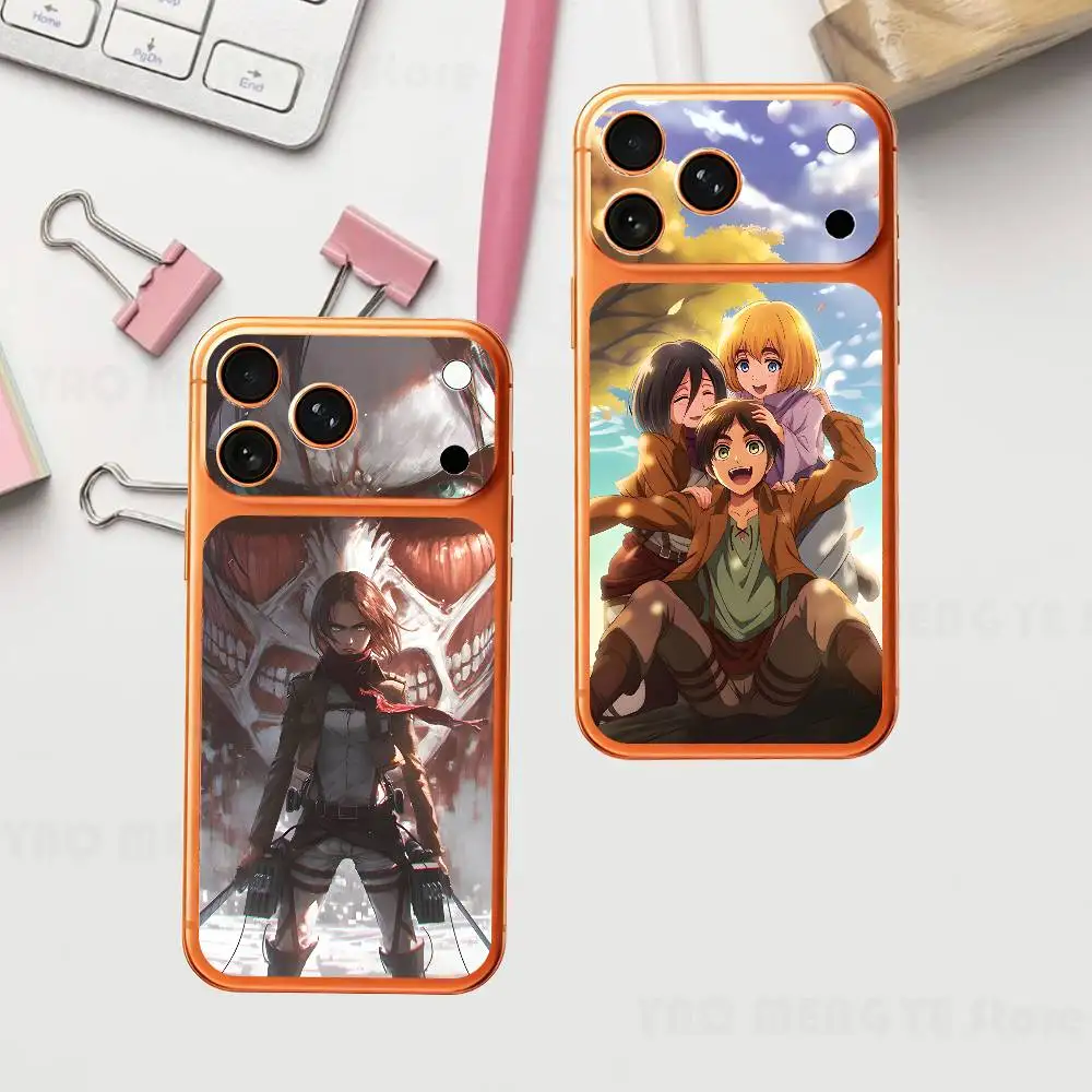 Eren M-Mikasa Armin Levi For IPhone 17 Pro ProMax Full Back Cover Decal Wrap Skin Rear Protective Sticker Film