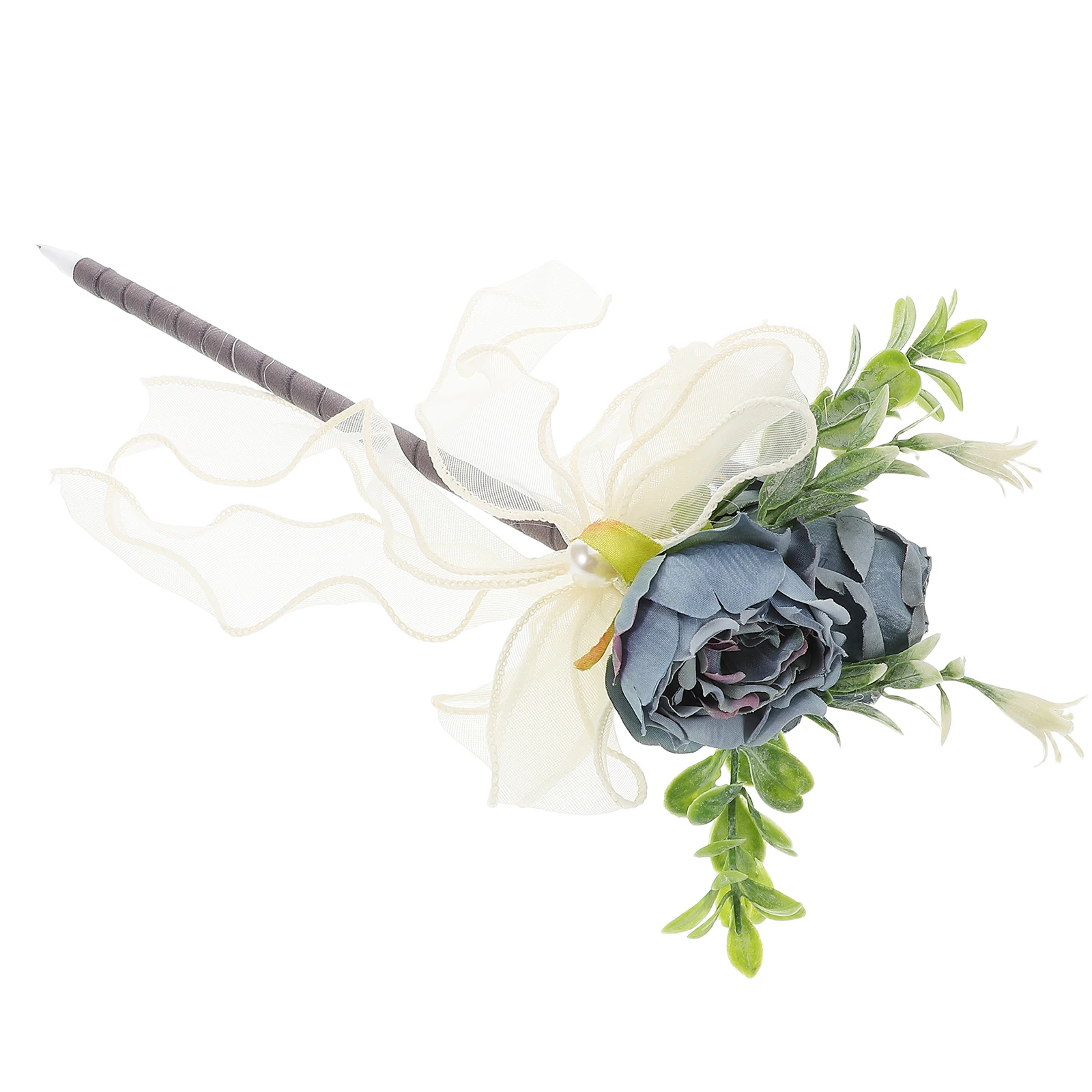 

Rose Imitation Ballpoint Pen Artificial Writing Pens Floral Multicolor Flower Decorative Blue Office
