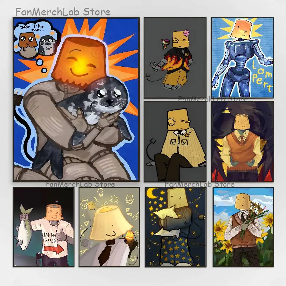 

R-RegretevatorS L-LampertS Poster Prints Wall Art Painting Picture Gift Living Room Bar Restaurant Dec Sticker Large