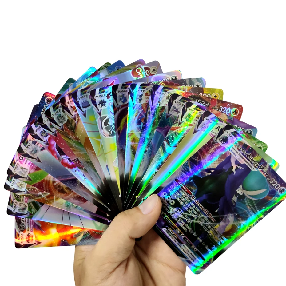 100 Cards Gold Vmax GX Vstar English Spanish Card Charizard  Collection Battle Trainer Card Child Toys Gift