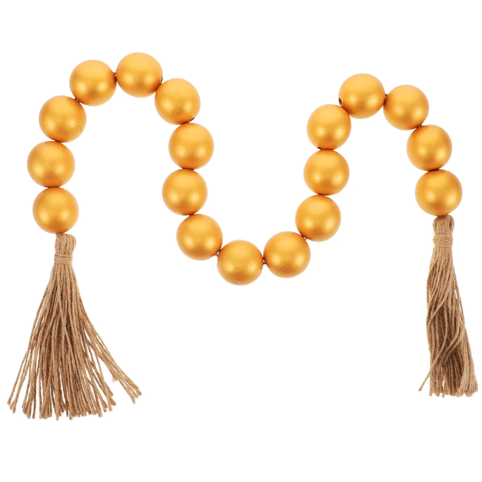 

Деревянная гирлянда с кистями в деревенском стиле, декор для дома, бусины в стиле фермерского дома, длинные деревянные бусины-кисточки, декор для полок в стиле бохо, деревянные бусины в деревенском стиле