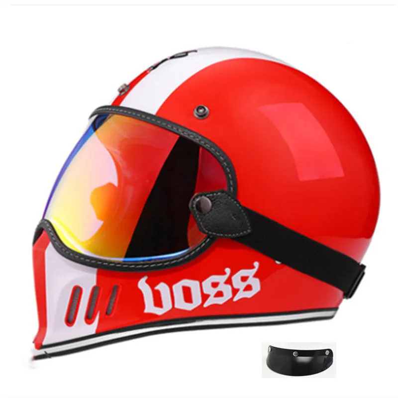 

Glamster Retro Cruise Latte Free Climbing Motorcycle Motorcycle Full Helmet