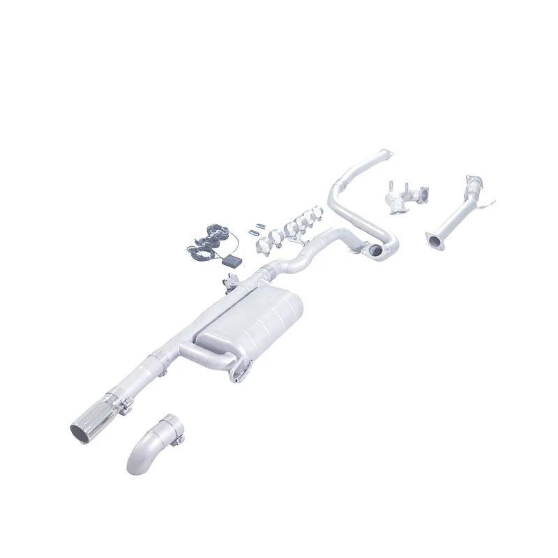 This is suitable for the 2024 Changan Yidong 1.5L exhaust without catalyst, featuring Catback front and rear electronic valves