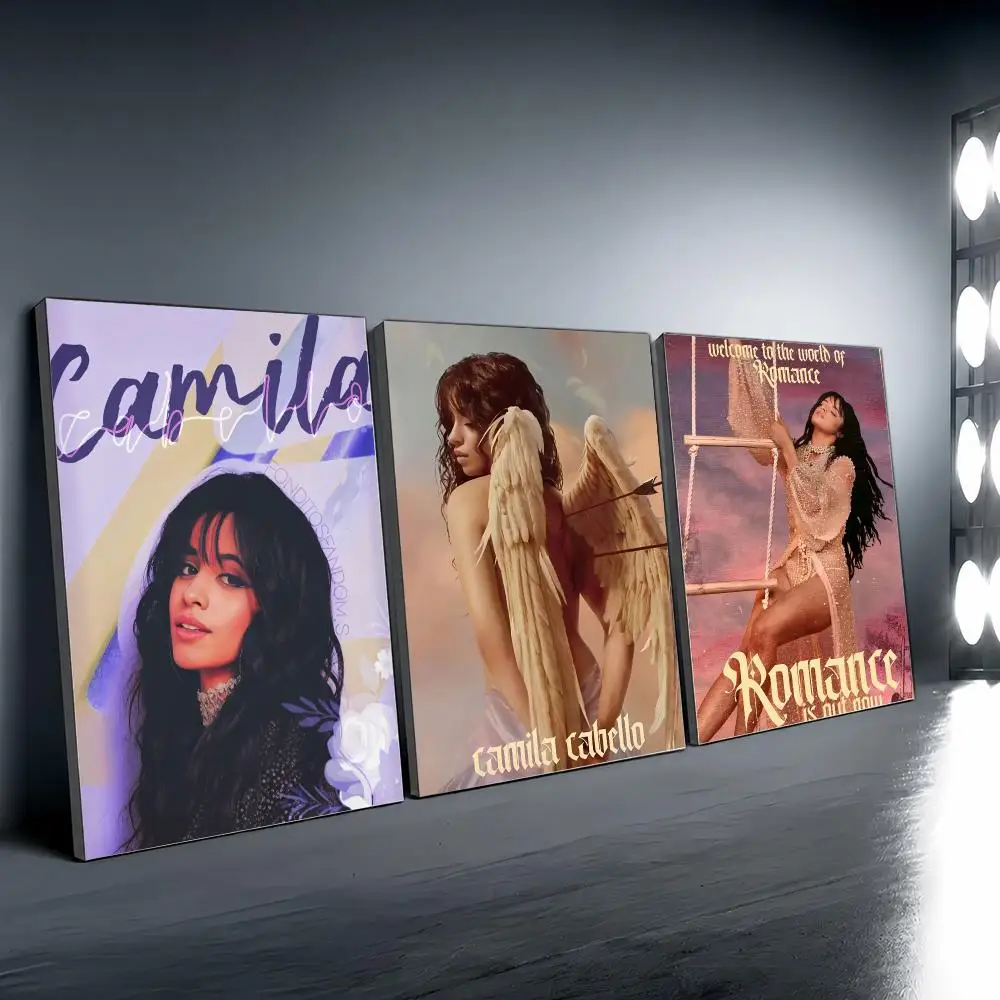 C-Camila Cabello Singer Painting Calligraphy Modern Canvas Wall Art for Bedroom & Living Room | Home Decor Gift