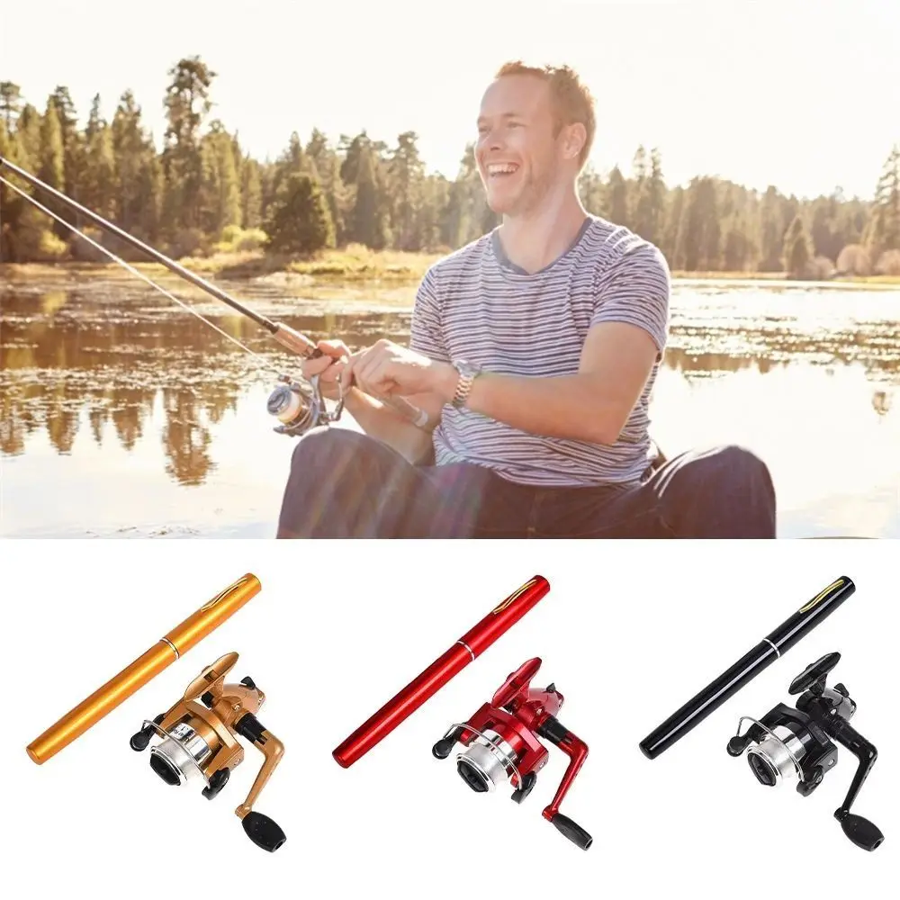 

Portable Pen Style Fishing Rod Hard Ultra Short Mini Fishing Pole Spinning Convenient Fishing Hand Pole Freshwater