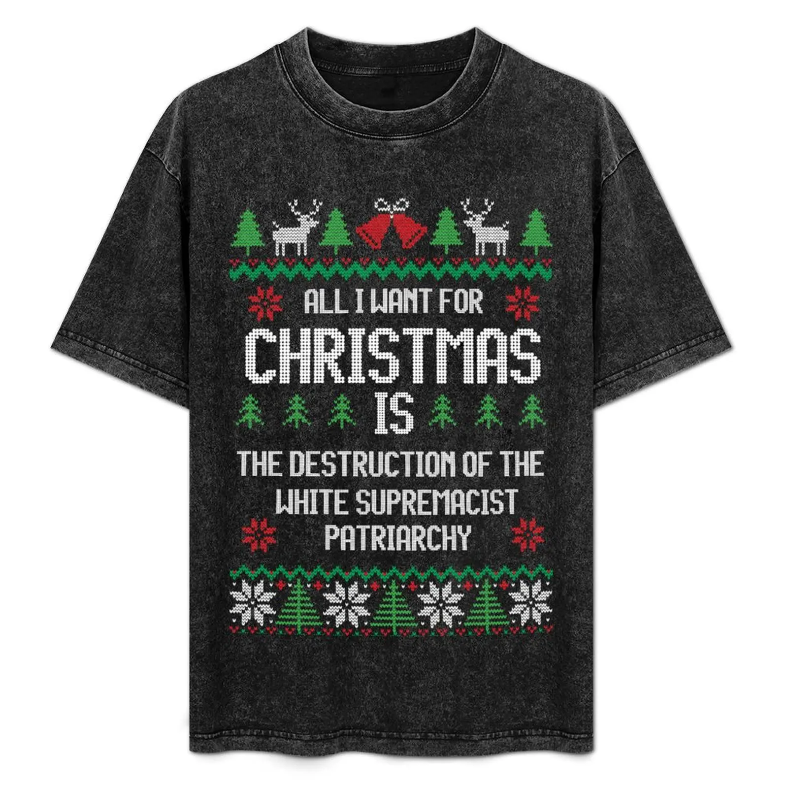 

All I Want for Christmas T-Shirt Fashion Casual Short Sleeve T-Shirt