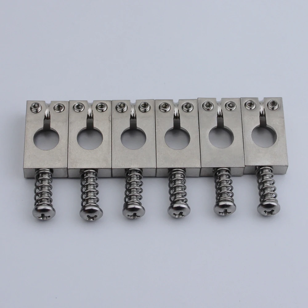 1 Set 6 Pcs PRS Style Stainless Steel Saddle For PRO Tremolo Guitar Bridge