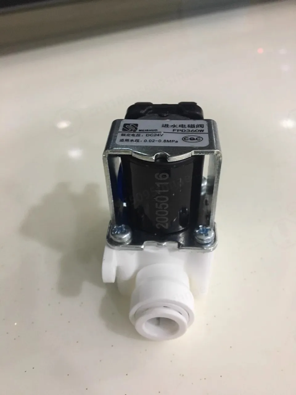 صمام لولبي 24V Water Solenoid Valve Copper Coil Plastic Water Control Switch 1/4\ الهواء المضغوط — تفصيل 2