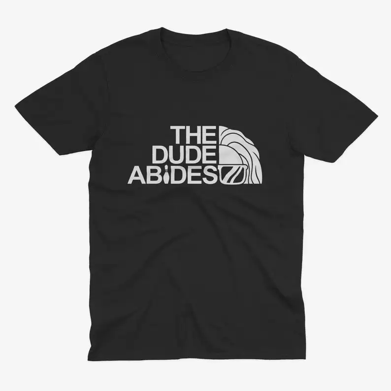 The Dude Abides Bowling Retro Movie Shirt – Big Lebowski Quote Design, Lebowski T Shirt,  Coen Brothers Film, Movie