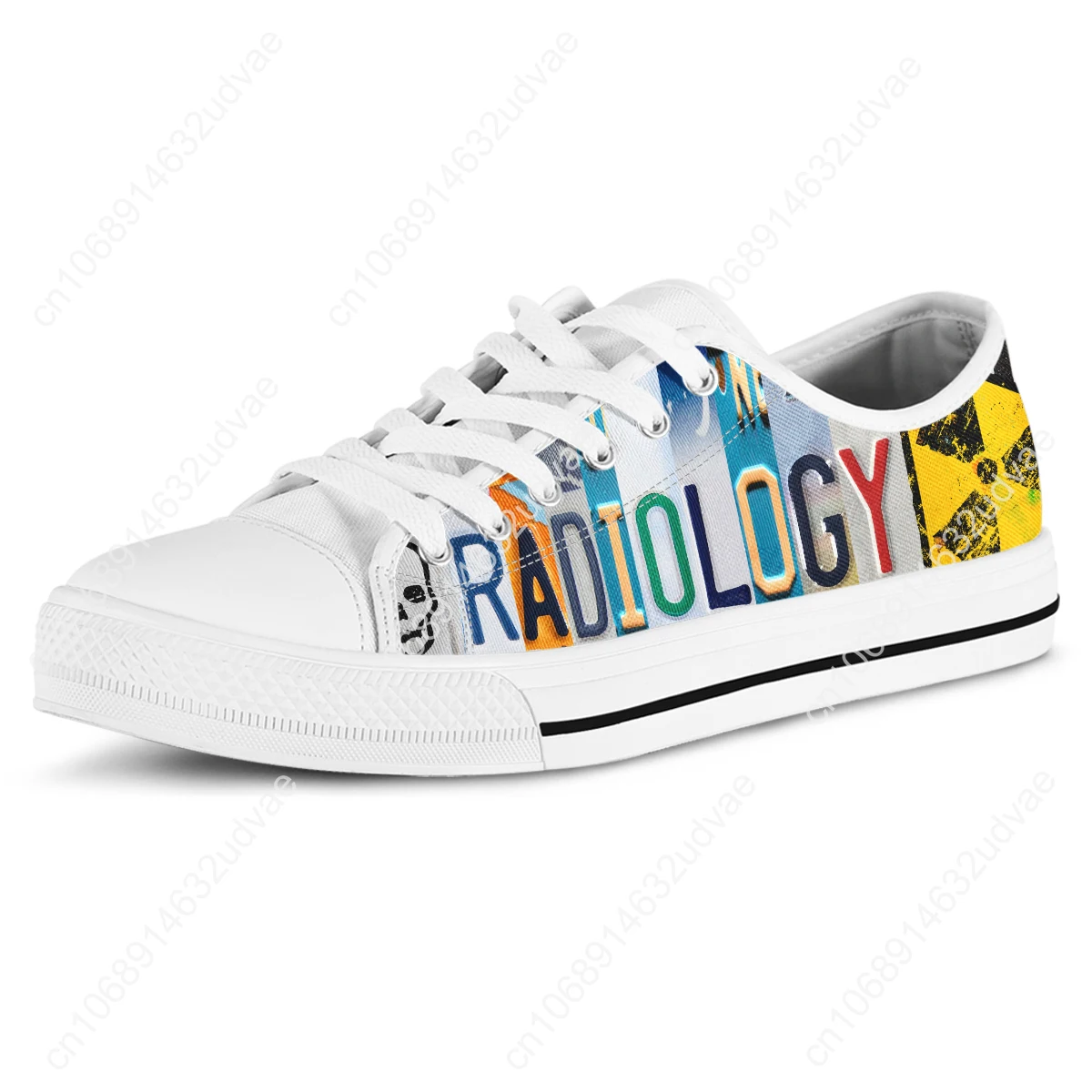 Elvis words einfache Striche Schädel muster Radiologie Druck leichte Outdoor-Schuhe Englisch Brief Design Sohle Low-Top-Schuhe