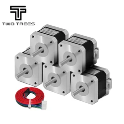 5pcs 3D Printer Nema17 Stepper Motor 42 Motor Nema 17 Motor 42BYGH 1.5A 17HS4401 17HS4401S Motor 4-lead for 3D Printer CNC XYZ