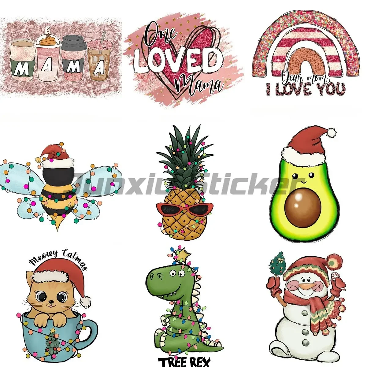 

personalized Cartoon cute Decals laptop wall Bicycle Vinyl Helmet Wrap Truck Paper car sticker customizable