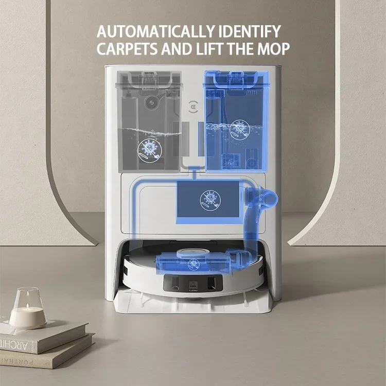 New Arrival T20 Pro Household Self-Clean Floor Sweeping Mop Vacuum Cleaner Robot With Empty Wash Fill Dock