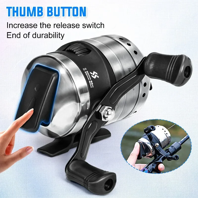 Sougayilang Bullet Type Visserij-reel Casting Handwiel 3.9:1 Schieten Gesloten Vismolen met Lijn Outdoor Jacht Visserijwiel