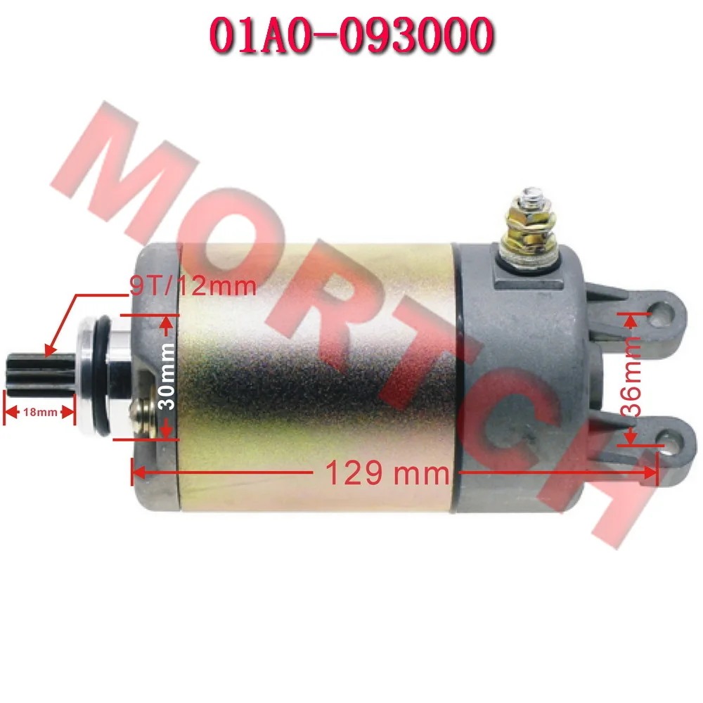 CFMoto CF250 Starter Motor Jetmax 01A0-093000 For Jonway JMstar CFmoto Scooter Motorcycle ATV 172mm Engine 250NK