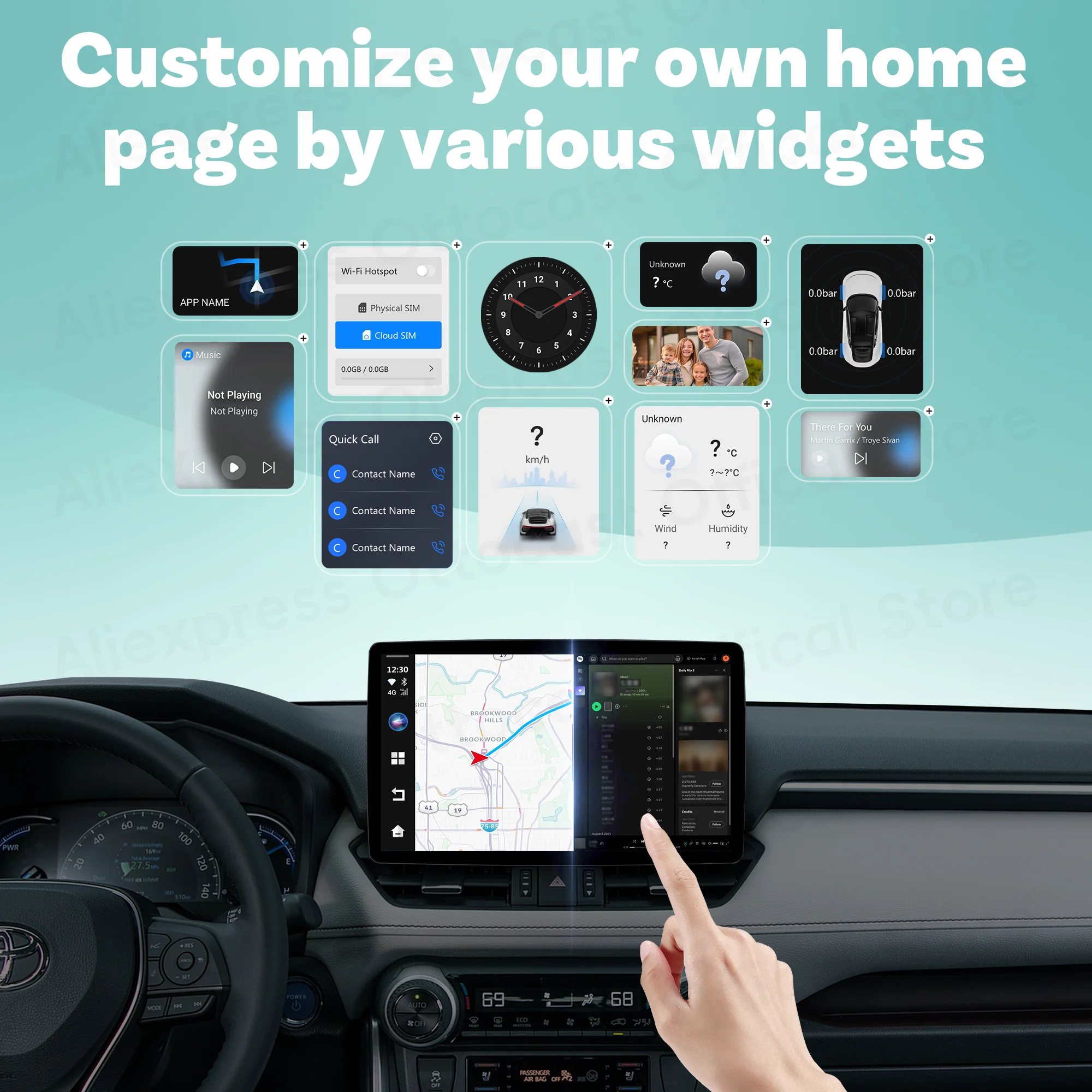 OTTOCAST Android 13 Car AI Box with WiFi 128GB