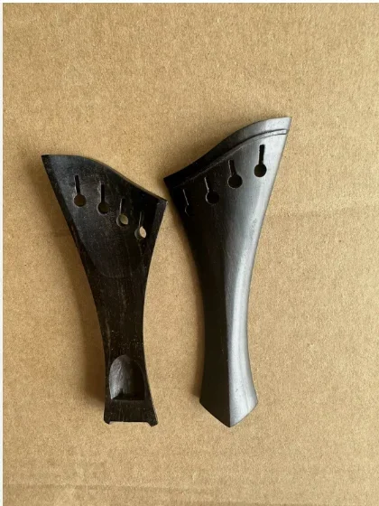 

2 шт., размер 4/4, хвостовики для скрипки, стиль арфы, ручная резьба из черного дерева