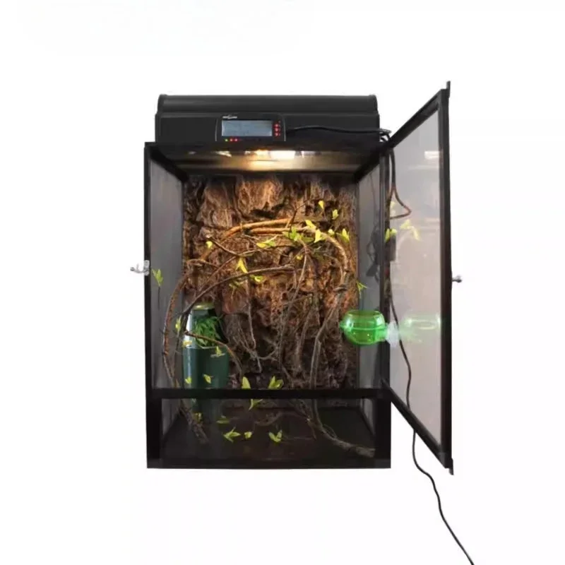 Raising seven boxes, chameleon raising cage, eyelash angle 9144, palace-keeping reptile box, aluminum cage, high crown color