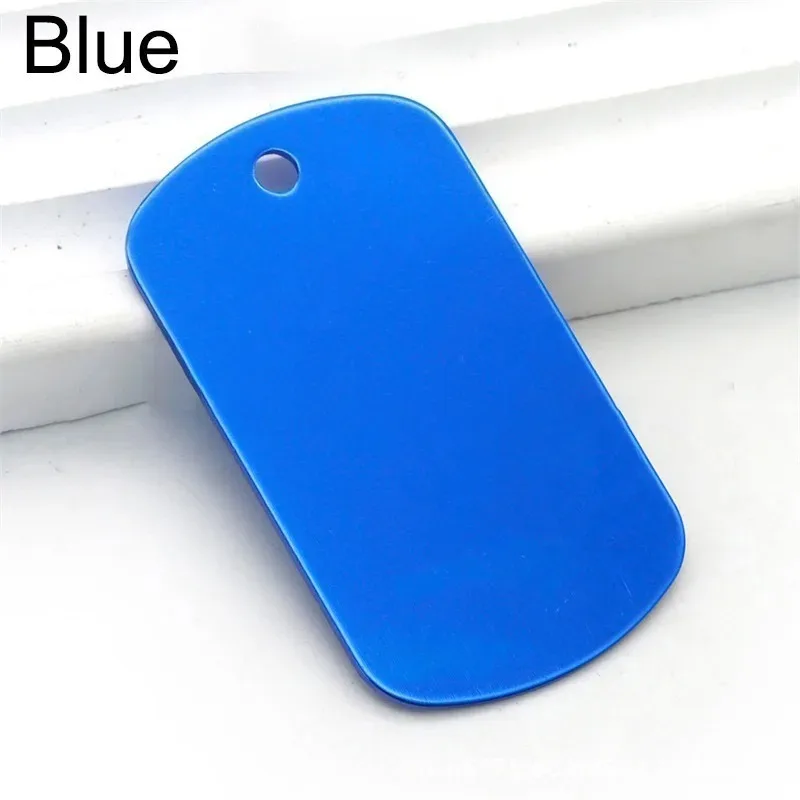 10/20Pcs Metal Stamping Blanks Aluminum Tags Multicolor Metal Tags Engraving Blanks Keychain Crafts Pet Tags Dog Tag Blank Signs