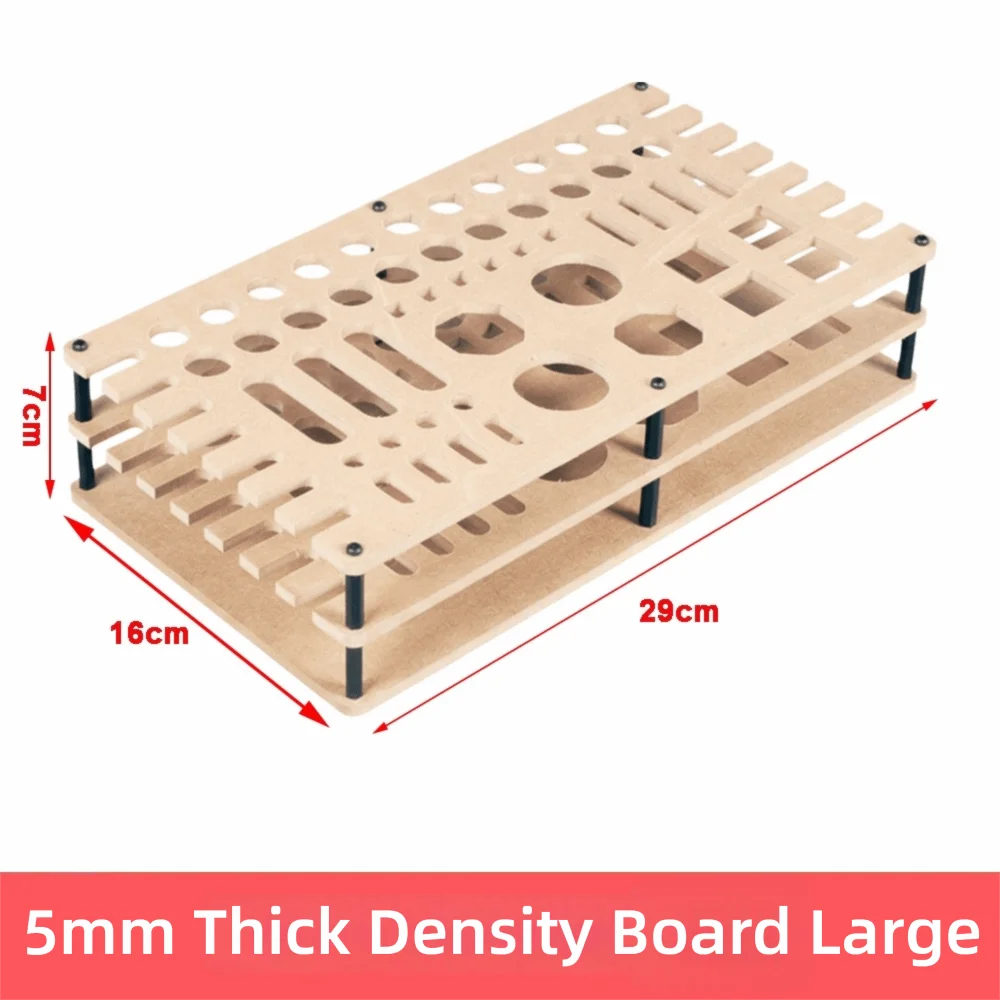 New Acrylic Tool Organizer Rack Black Easy Assembly Tool Storage Stand Desktop Storage Multi Hole Screwdriver Holder Workbench