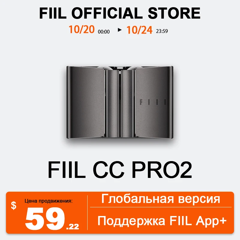 FIIL-auriculares inalámbricos CC Pro2 hi-res LDAC 42dB Hybrid ANC TWS, cascos con Bluetooth 5,3, conexión, 2 dispositivos, versión Global