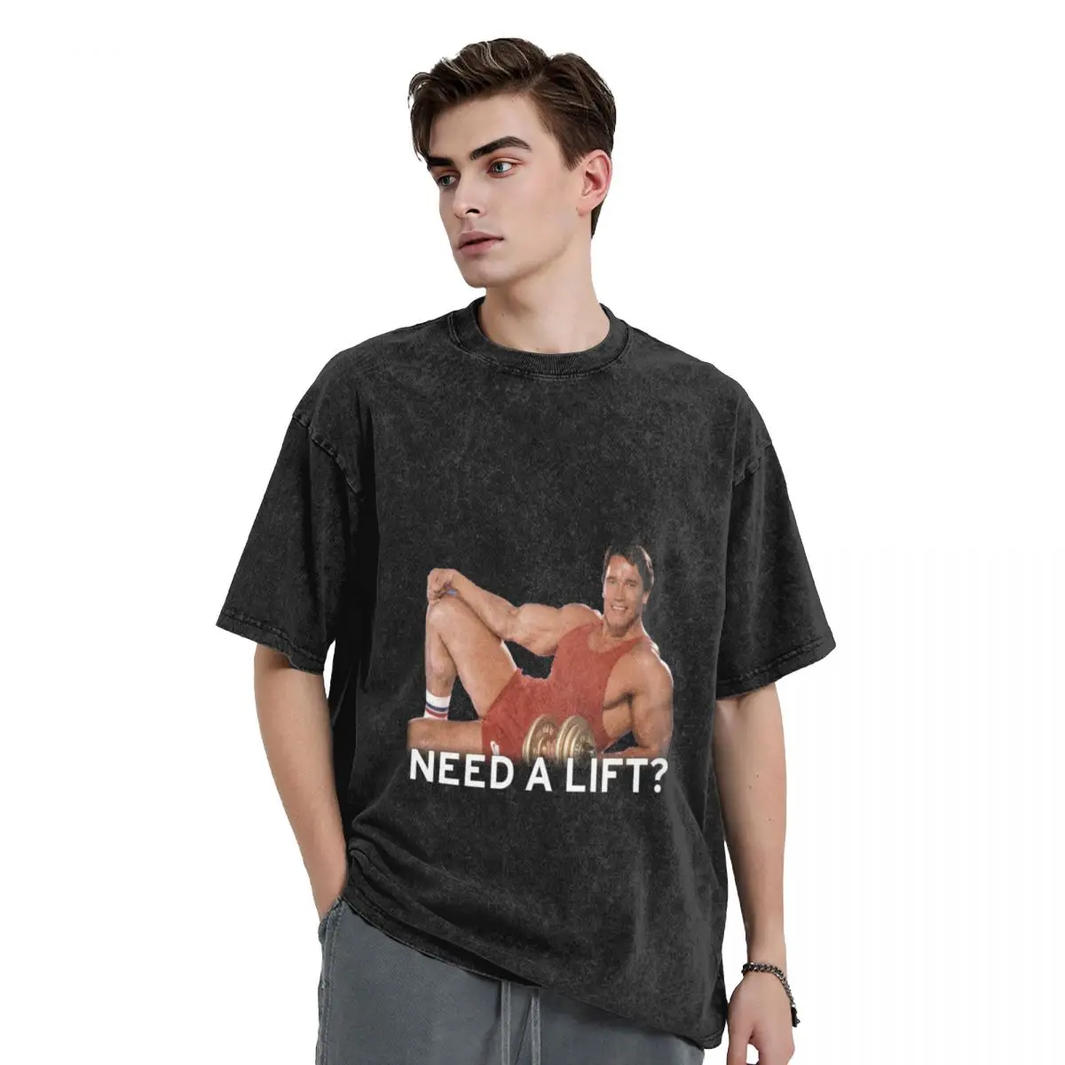 Arnold Schwarzenegger - Need A Lift? T-Shirt essential t shirt baggy shirts custom shirt mens designer t shirt