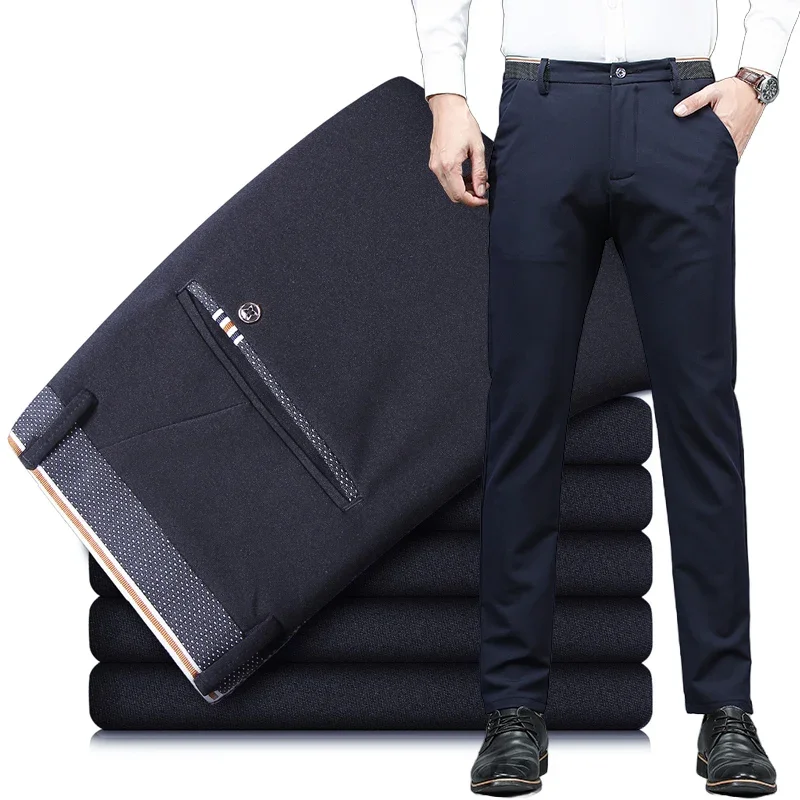 

Мужские повседневные брюки в корейском стиле, новые прямые свободные брюки на весну-лето, удобные брюки для ежедневных поездок на работу