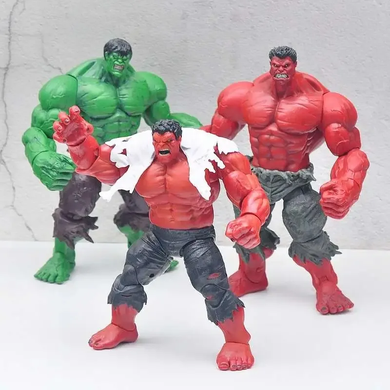 Avengers Retro Series Red Hulk Ledematen Gezamenlijke beweegbare actiefiguur Standbeeld Collectible Model Toys Kid Surprise Souvenir Gift