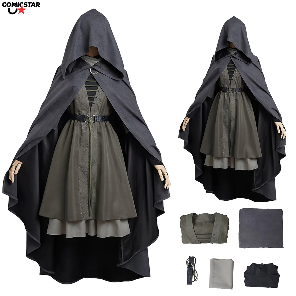 

Melina Cosplay Fantasy Cloak Dress Belt Suits Game ER Costume Adult Women Girl Roleplay Outfits Party Clothes Halloween carnival