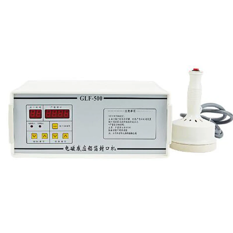 Aluminum Foil Sealer 20-100mm Elecomagnetic Induction Continuous Sealing Machine GLF-500 2025 New